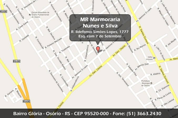 Mapa MR Marmoraria